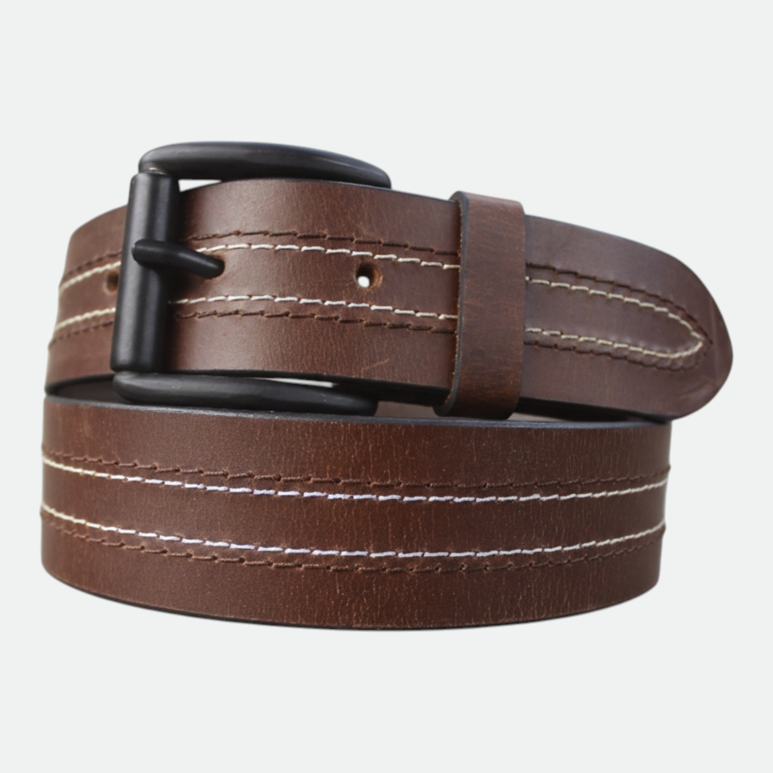 Crazy Horse Double-Stitch Rugged Jeans Belt
